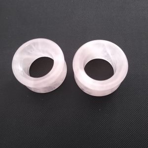 Real stone Rose Quartz chunky tunnels